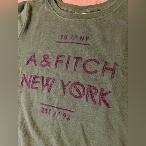 Abercrombie & Fitch Forest Green Sweatshirt - Picture 5 of 10